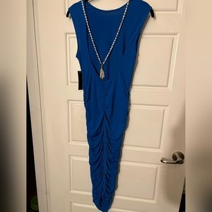 Blue long dress